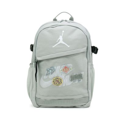 Nike 後背包 Jordan Dynasty Backpack 灰 喬丹 徽章布貼 雙肩背 JD2613100GS-004