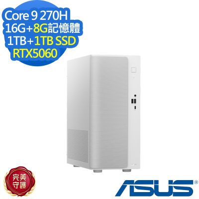 ASUS 華碩 H-V501MV-09270H002XA 桌上型電腦 Core 9 270H/RTX5060/16G+8G/1TB+1TB/特仕版