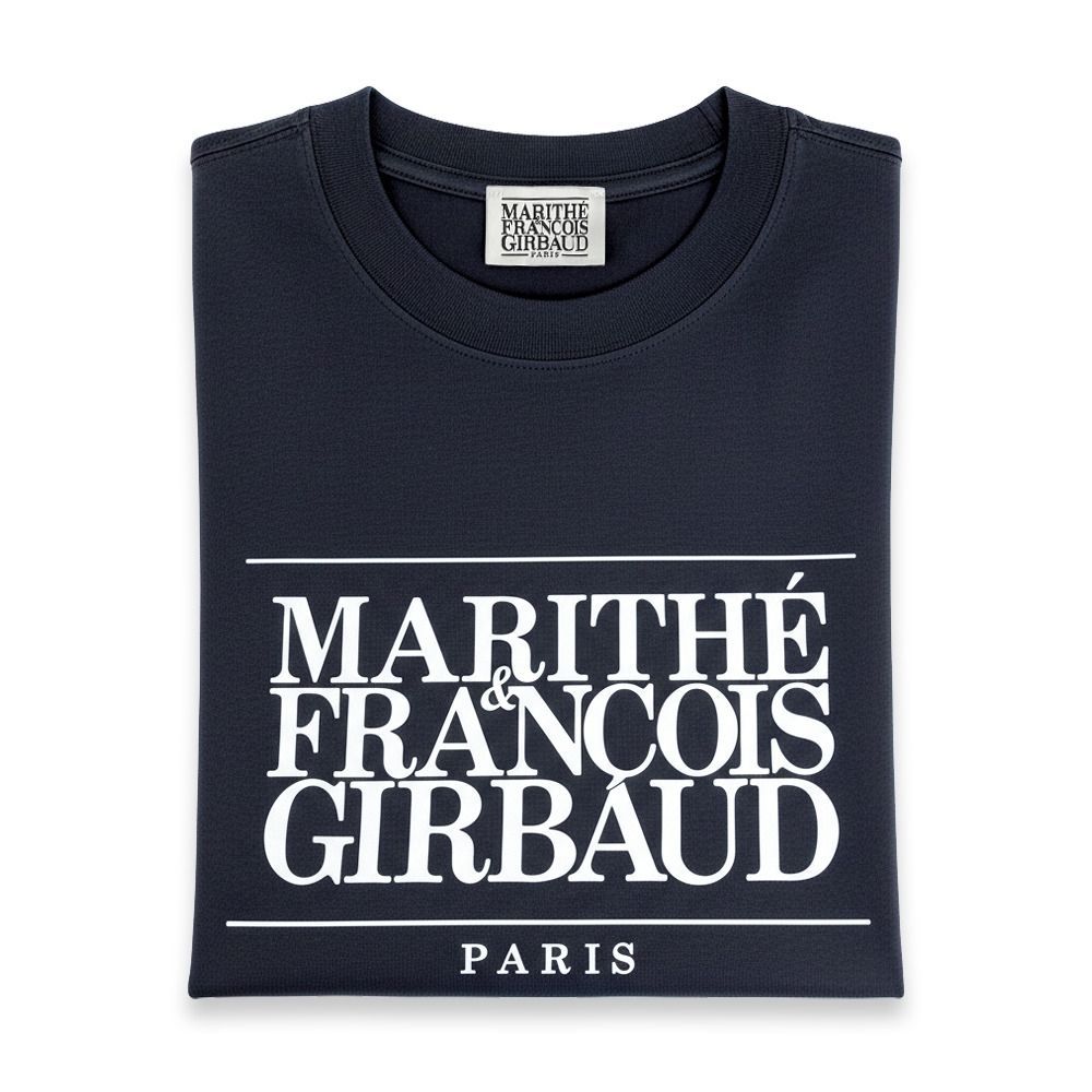 MARITHÉ FRANÇOIS GIRBAUD MFG 中性T恤 短袖上衣 短T 多色任選 (海軍藍)