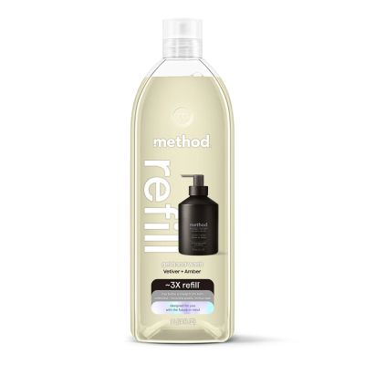 Method美則 金緻洗手乳補充瓶-夜幕黑(巖蘭草&琥珀)1000ml