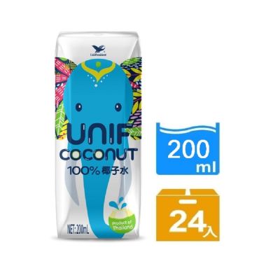 UNIF coconut 100%椰子水TPA (200mlx24入)