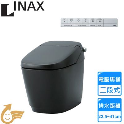 【INAX】SATIS G 電腦坐式馬桶 尊爵黑 DV-G316H-VL-TW/BKG+YBC-G30H-TW/BKG〈不含安裝〉
