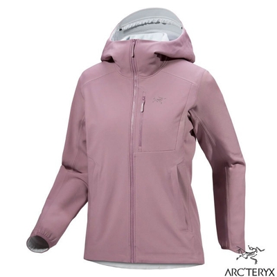 【ARCTERYX 始祖鳥】女 Gamma Heavyweight Hoody 防風防潑透氣連帽外套.風雨衣 X000007270 星界紫