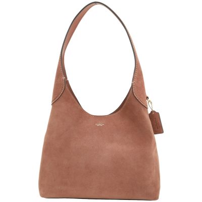 COACH BROOKLYN 28 麂皮手提 肩背包(泥棕色)