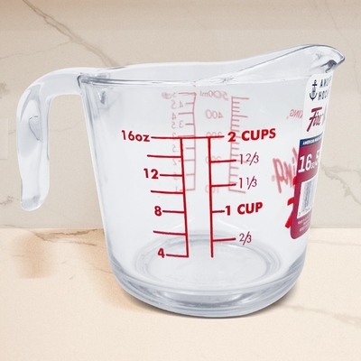 《Anchor Hocking》耐熱玻璃量杯-500ml-- 刻度量杯