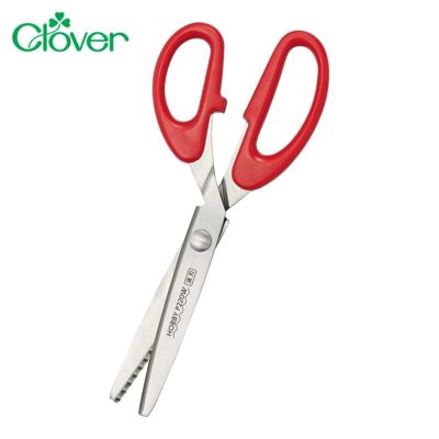 日本可樂牌Clover波刃5mm不鏽鋼剪刀36-633(長22cm)波浪剪刀花邊剪刀波浪形剪刀造型剪刀拼布剪刀Scissors