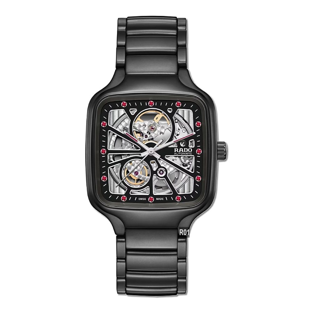 RADO 雷達表池昌旭987限量True Square真方鏤空紅寶石機械錶R01