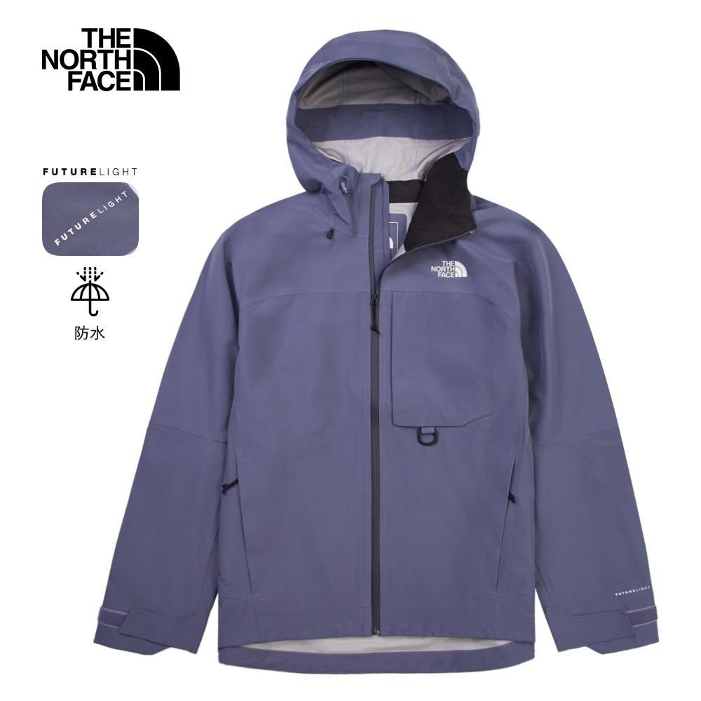 【The North Face 官方旗艦】北面男款紫色FUTURELIGHT防水納米殼衝鋒衣｜89ZJBTR 外套