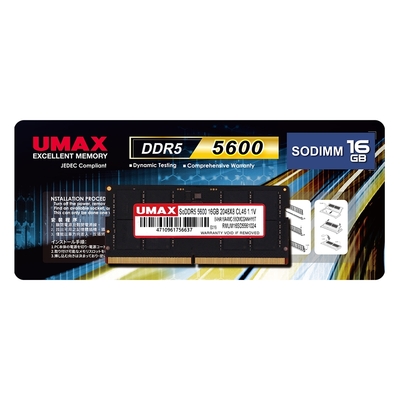UMAX DDR4-2400 16GB 筆記型記憶體| DDR4 | Yahoo購物中心