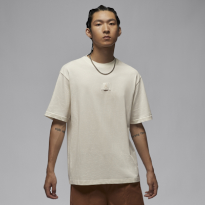 NIKE AS M J FLT ESS 85 SS CREW 男 短袖上衣 運動 米白-FZ1913133
