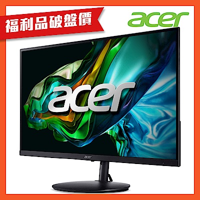(福利品)Acer 宏碁 SH272 E 27型IPS電腦螢幕 ｜120hz 順暢畫面再提升