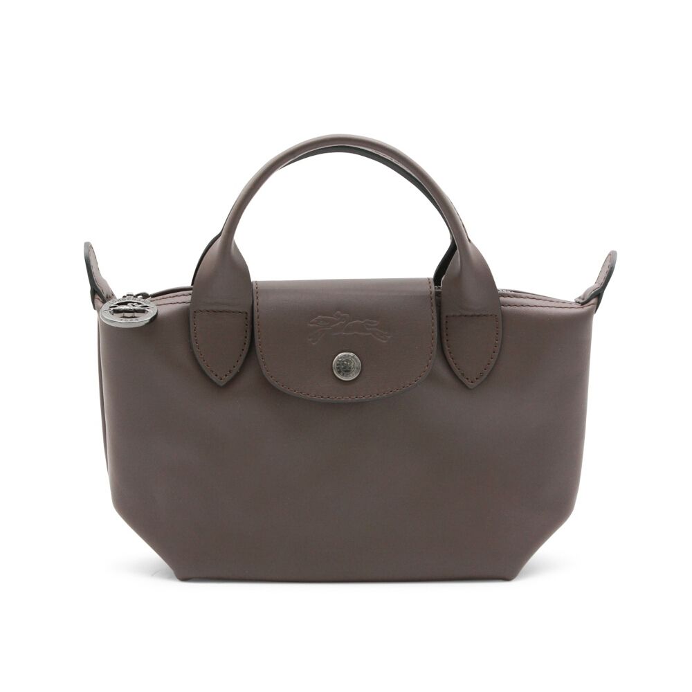 LONGCHAMP Le Pliage Xtra XS 牛皮 手提包 肩背包 斜背包 水餃包 深咖啡色 摩卡色 L1500987002