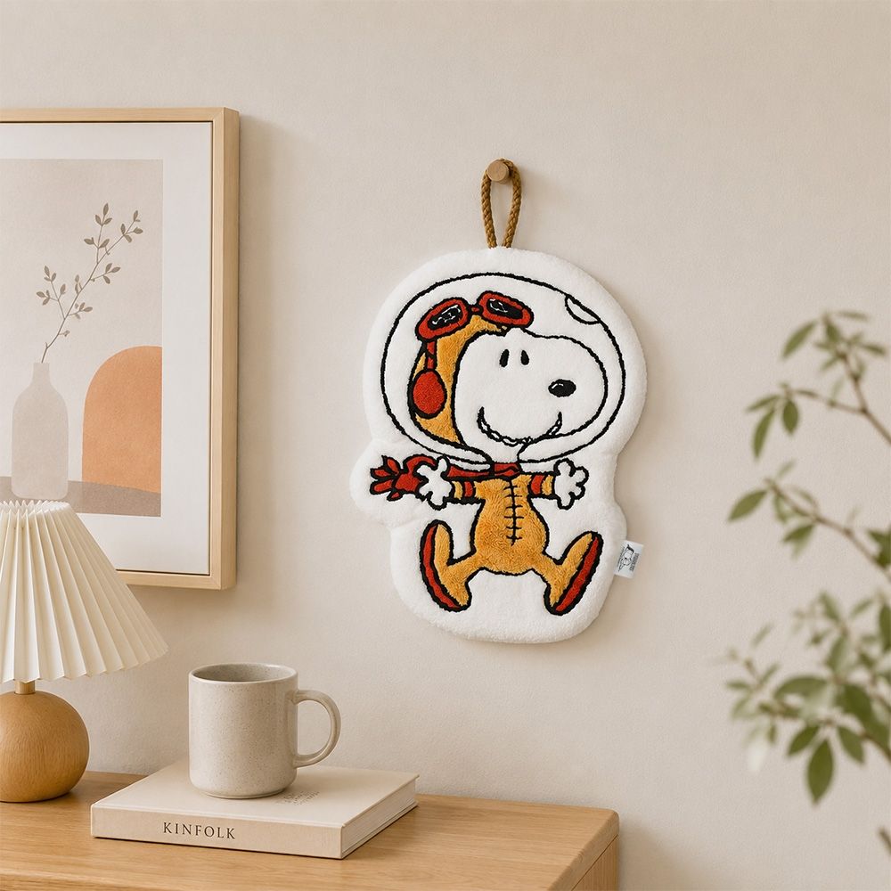 史努比Snoopy 史努比太空飛行員造型擦手巾