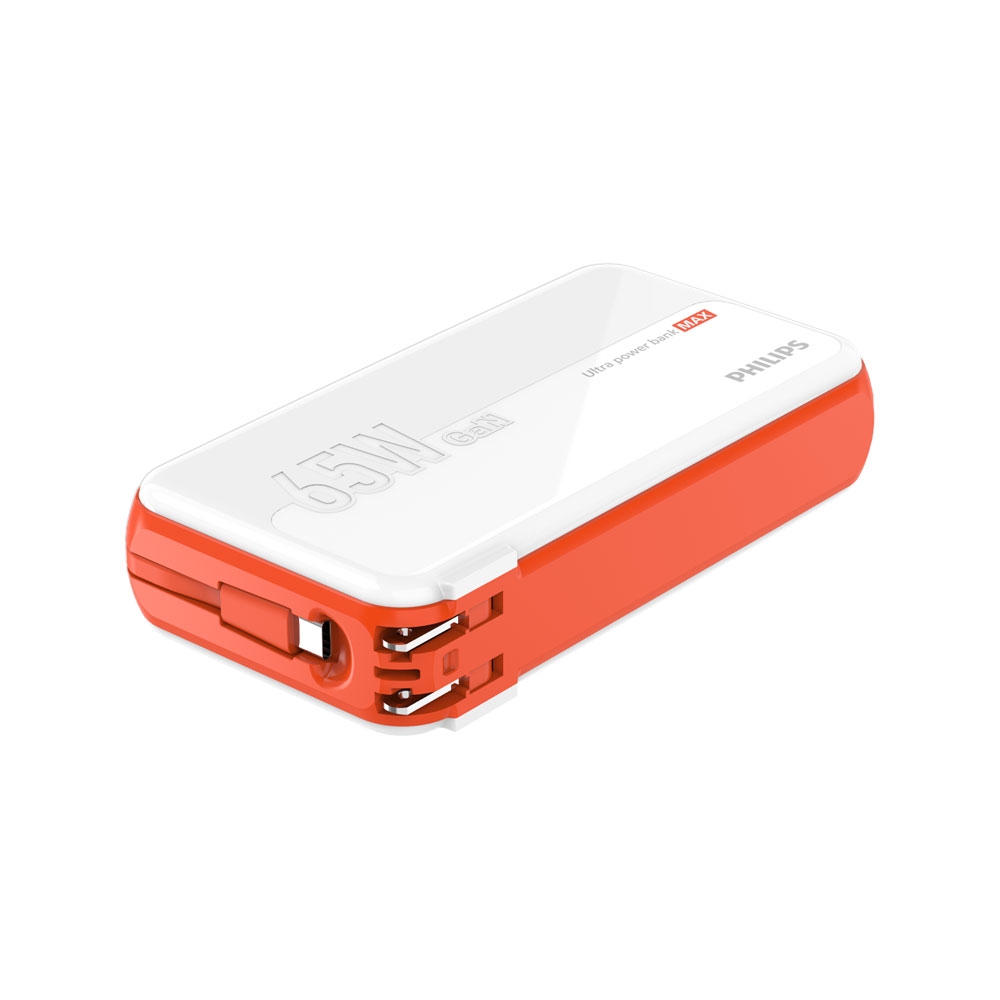 PHILIPS 飛利浦 GaN氮化鎵 65W急速快充多合一行動電源 DLP6350C (具Wh標示_53.65Wh)