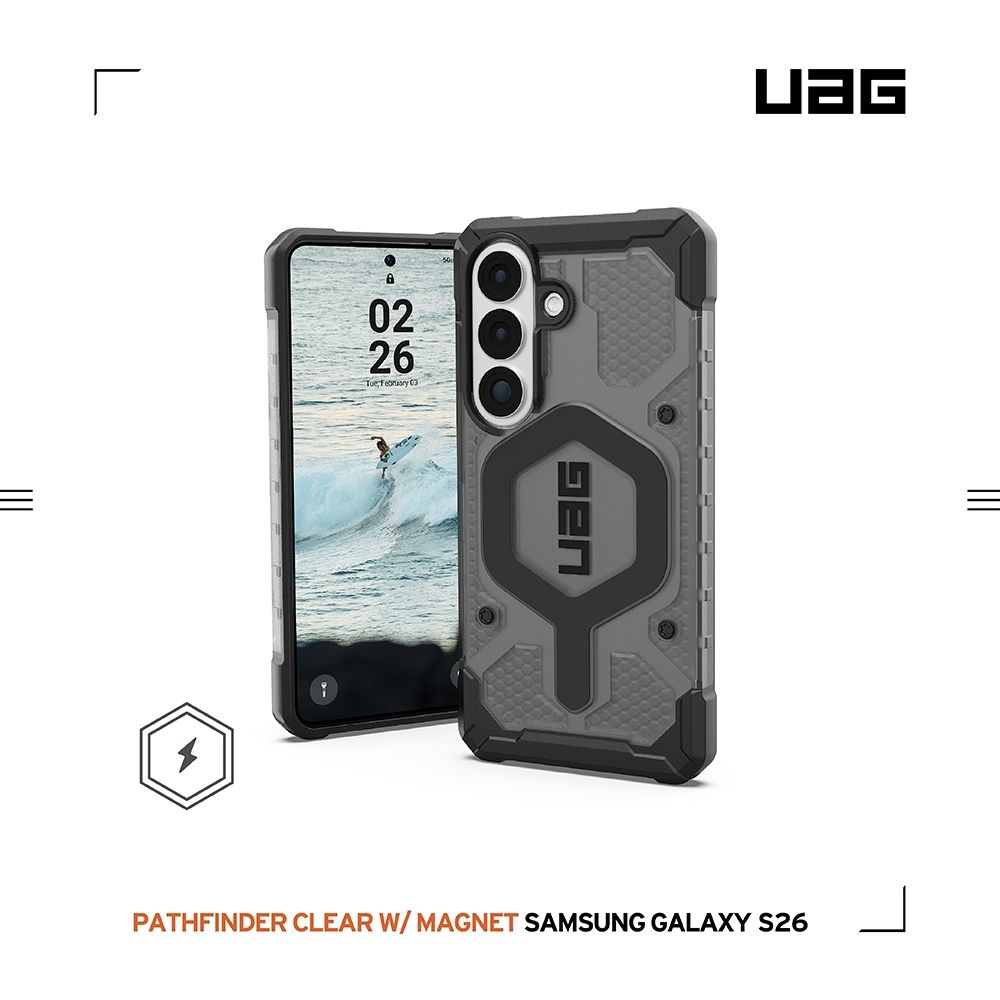 UAG Galaxy S26/S26+/S26 Ultra 磁吸耐衝擊經典保護殼-透色款(支援MagSafe 手機殼) (S26 (6.3吋))
