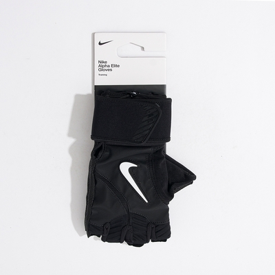 Nike U Alpha Elite TG 黑色 高密度 可調節 運動 訓練 健身 手套 N1010672091LG