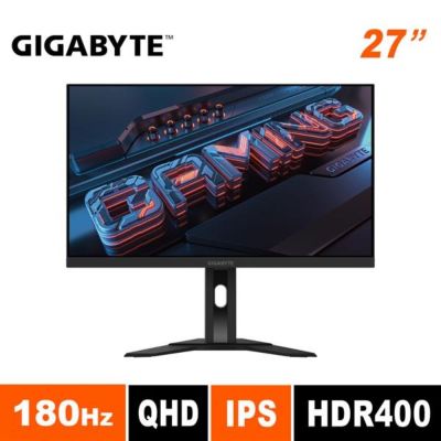 GIGABYTE技嘉 技嘉 M27QA 27型 180Hz 2K 1ms VESA Display HDR400 電競螢幕(27型/QHD/2K/180Hz/1ms/IPS/VESA Display HDR400/KVM)