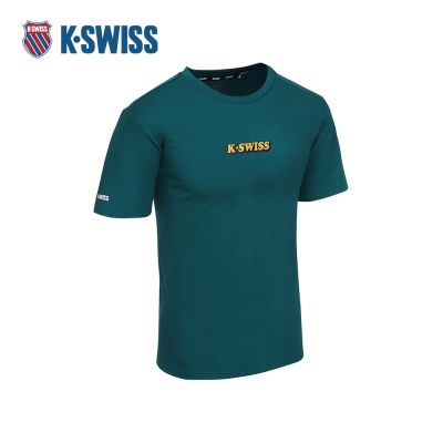 K-SWISS 短袖T恤 26SS TEE 4 M 短上衣 男短袖上衣 綠色 1013710-487