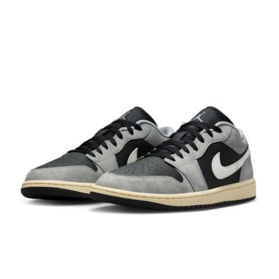 Nike Air Jordan 1 Low Light Smoke 麂皮灰黑 HQ2010-012