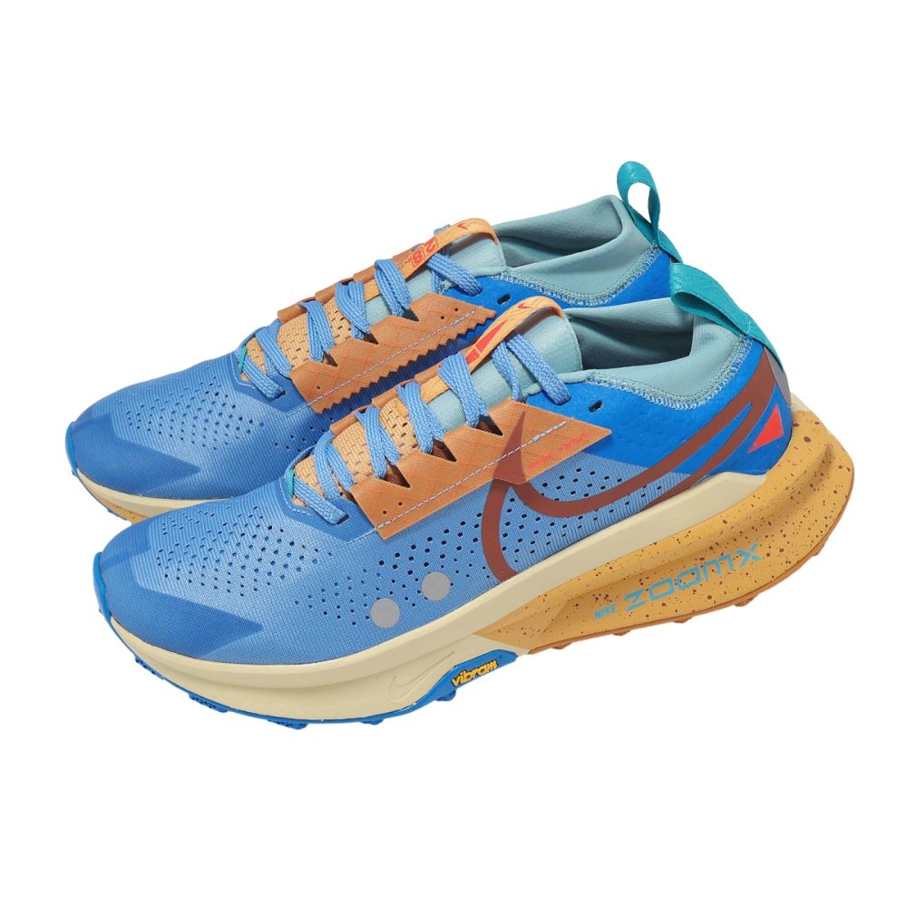 Nike 越野跑鞋ZoomX Zegama Trail 2 男鞋藍反光戶外抓地運動鞋FD5190