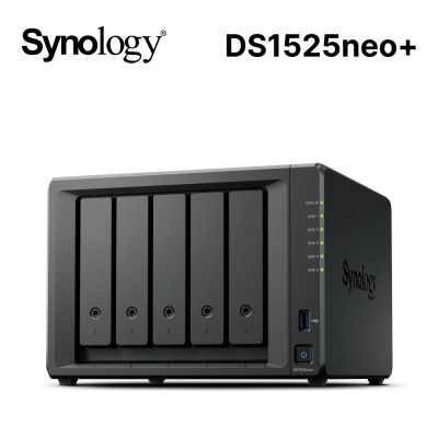 Synology 群暉DiskStation DS1525neo+ (5Bay/AMD/4GB non ECC RAM) NAS 網路儲存伺服器