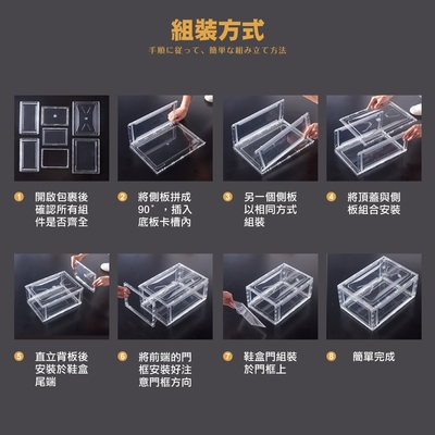 ANDYMAY2 超耐重大容量UV正開鞋盒(高款)-全透明(6入組) | 鞋盒 | Yahoo購物中心