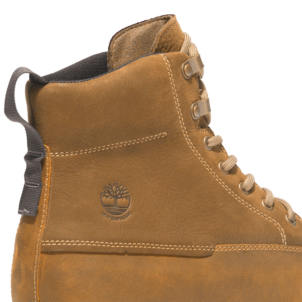 Timberland 男款小麥色防水全粒面皮革Atwells Ave查卡靴|A43VN231
