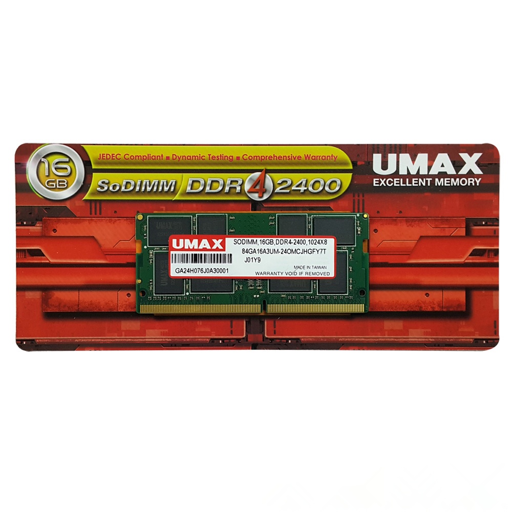 UMAX DDR4-2400 16GB 筆記型記憶體| DDR4 | Yahoo購物中心