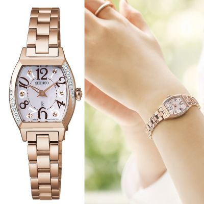 SEIKO 精工錶 LUKIA 幸運四葉草 酒桶型 珍珠貝 女錶 手錶-4N30-01D0K,SSWA016J_SK043