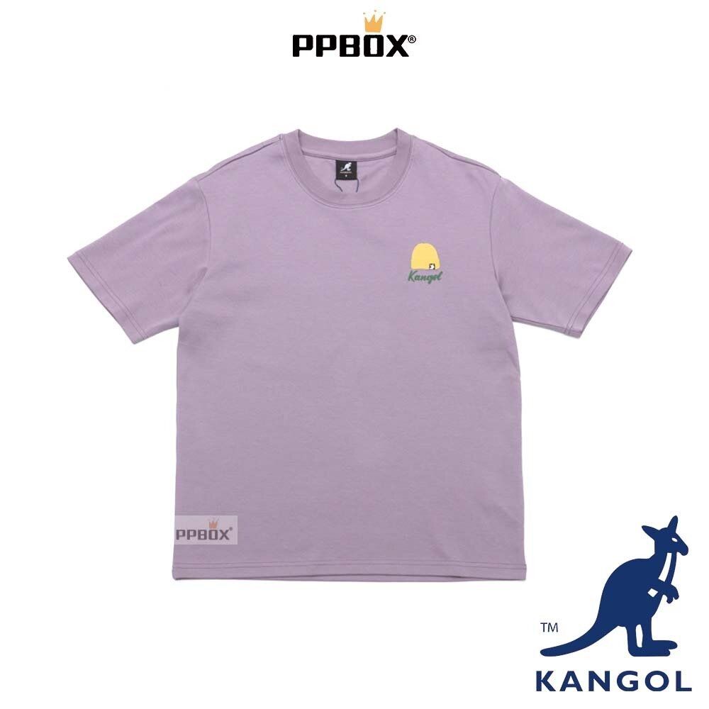 KANGOL 小毛帽LOGO 短T 衣服 【65258051】 (淺紫)