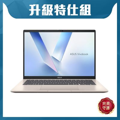 ASUS華碩 ASUS X1407CA 14吋筆電 (Ultra 5 225H/16G/1TB SSD/鉑金色/Vivobook 14)