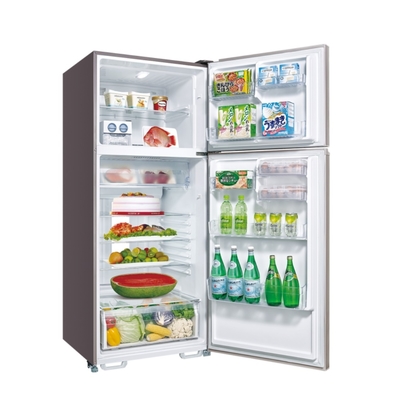 SANLUX台灣三洋 480公升雙門變頻光耀銀冰箱SR-V480B