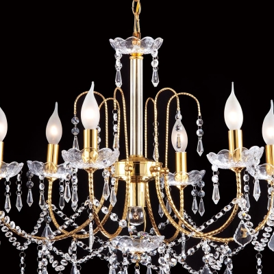 【大巨光】華麗風 E14x6 E27x1 水晶燈 吊燈-中(BM-50473)