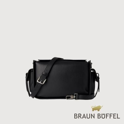 【BRAUN BUFFEL 德國小金牛】台灣總代理 柯亞-A 小肩包-黑色/BF893-26-BK