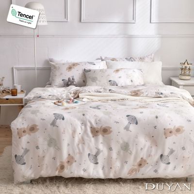 DUYAN 竹漾 40支100%天絲特大床包三件組 / 萌物遊行 臺灣製
