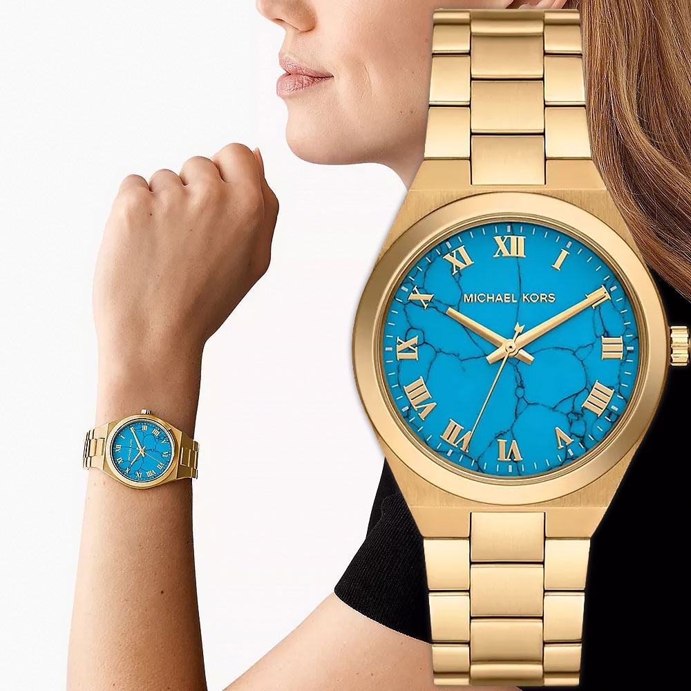 Michael Kors Lennox 三指針金色女錶618限定禮遇送禮推薦MK7460