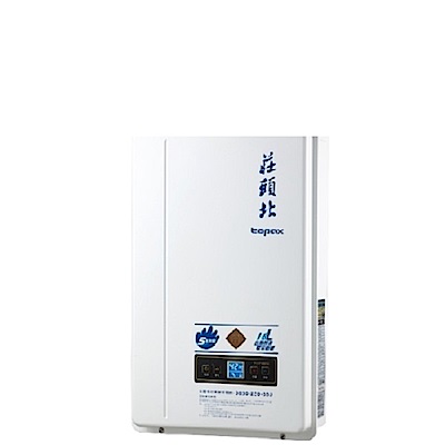 Topax莊頭北 (全省安裝)莊頭北16公升數位適恆溫分段火排DC強制排氣(與TH-7168FE同款)FE式熱水器天然氣TH-7168FE_NG1