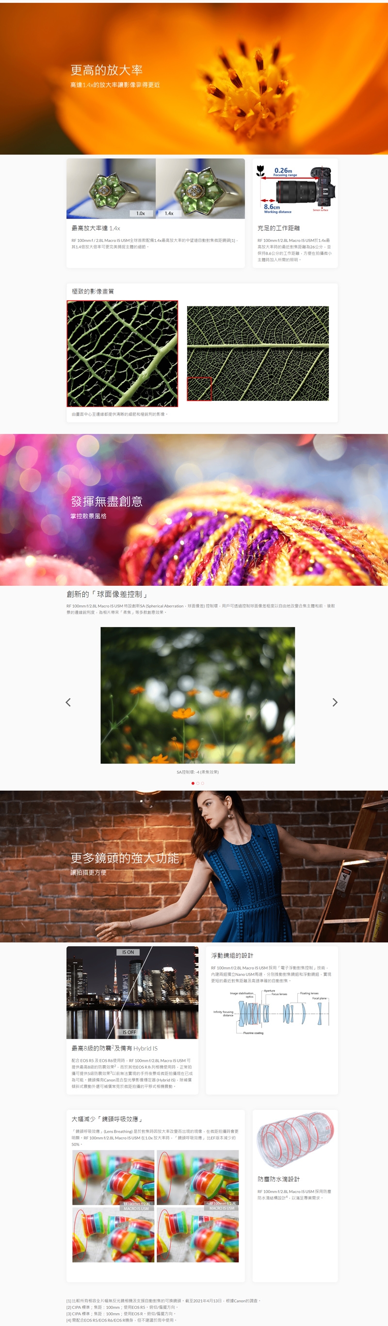 Canon佳能 RF 100mm f/2.8 L MACRO IS USM - 詳情1