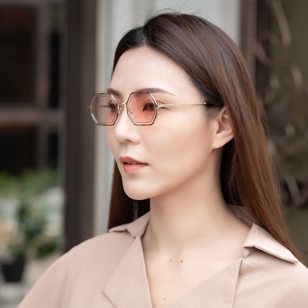 Chloe 眼鏡 CHLOE太陽眼鏡方形金屬造型-金色CE126S-784 | 太陽眼鏡/墨鏡