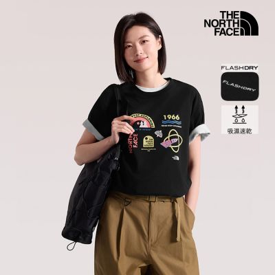 男女款黑色速乾短袖