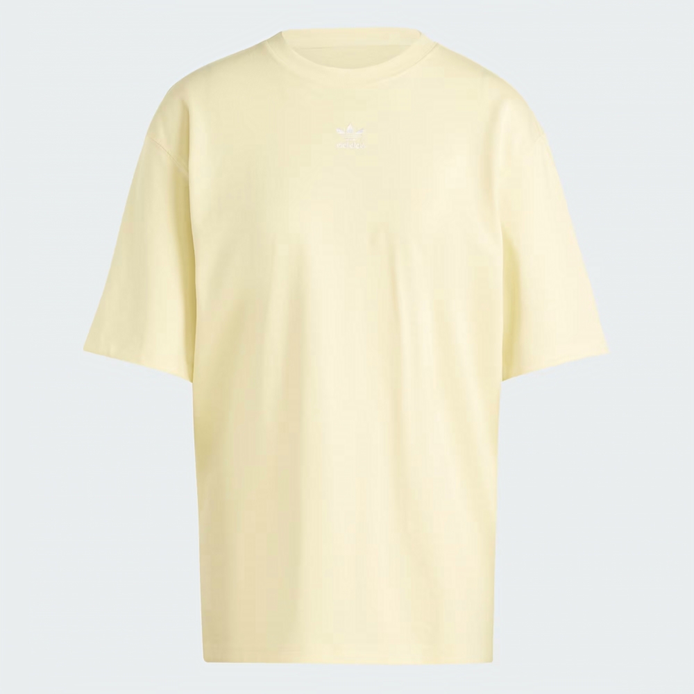 adidas 愛迪達短袖上衣女運動三葉草ESS BOYFR TEE 黃IY7329 | adidas