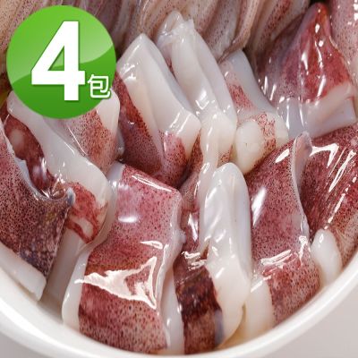 【華得水產】船凍透抽切片 4包組(280g/包)