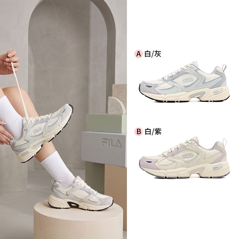 FILA RANGER LITE V2 中性慢跑鞋-兩色任選 (4-J526A-050/4-J526A-153) (白/灰)