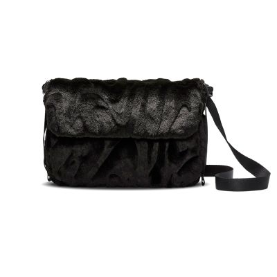 Nike NSW FTRA 365 FUR CRSBY 黑色 小包 斜背包 毛毛包 運動包 側背包 FZ1326-010