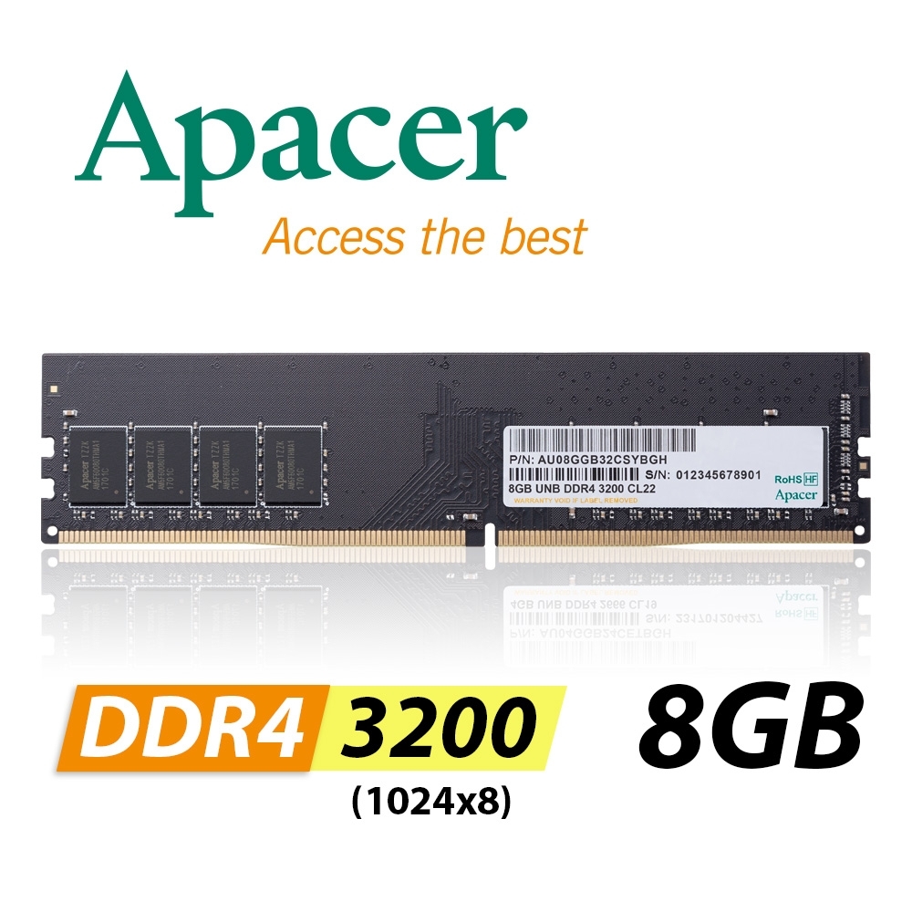 Apacer DDR4 3200 8GB メモリー 2枚セット Amazon | Apacer アペイサー