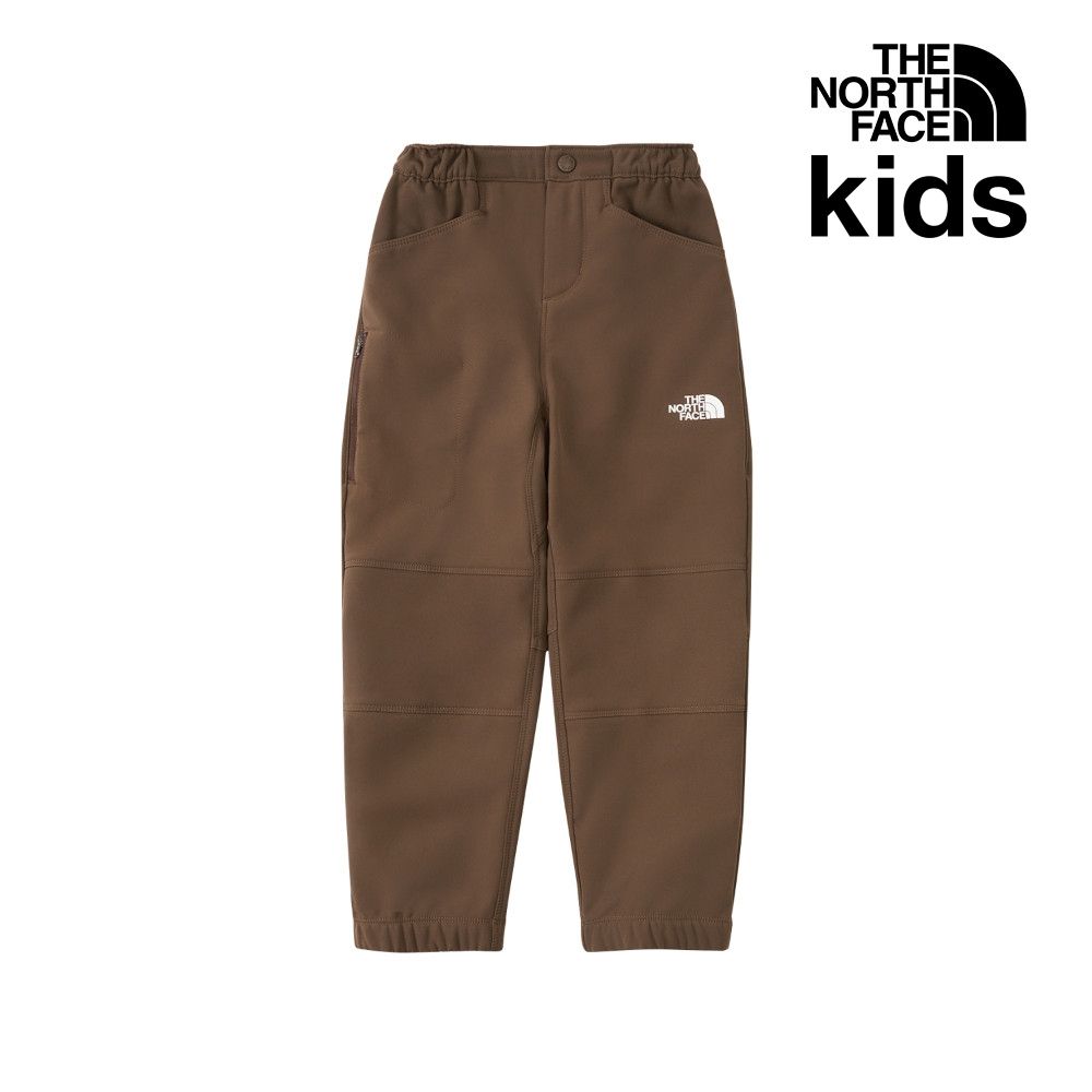 【The North Face 官方旗艦】 北面兒童棕色DWR防潑水戶外徒步長褲｜8DXS1OI