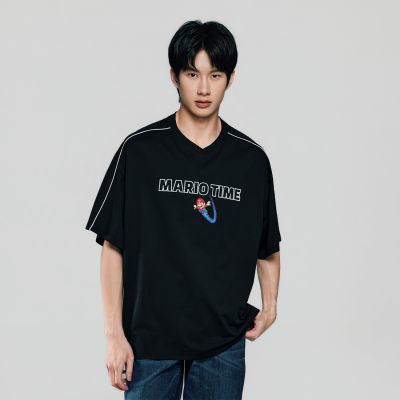 GIORDANO 男裝印花短袖T恤 超級瑪利歐銀河電影版系列