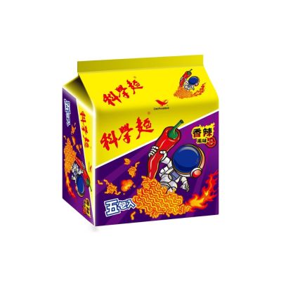 [即期良品]科學麵-香辣風味40gx5入/袋_1+1組合(共2袋)