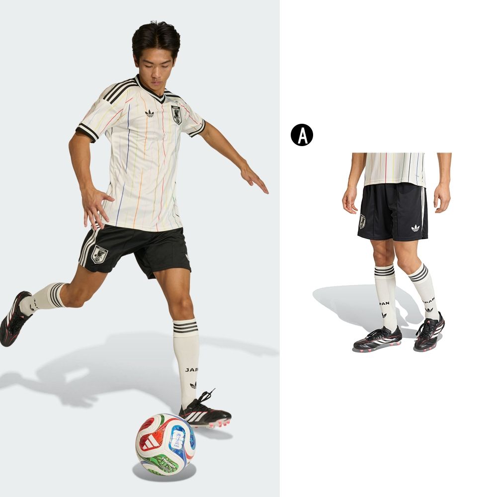 Adidas 愛迪達】2026 世足JFA A SHO 世界盃日本客場運動短褲男A-JN1877