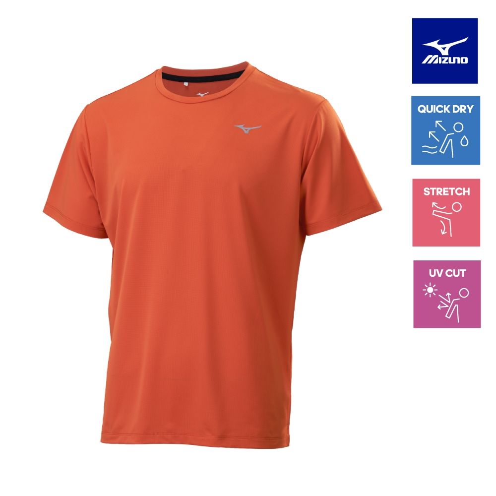 【MIZUNO 美津濃】吸汗速乾 抗UV 路跑短袖T恤 J2TAD501XX（任選一件）(上衣) (D)